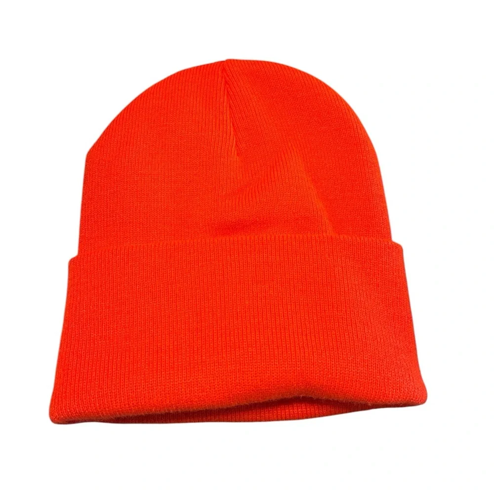 Carhartt Unisex Kids Knit Beanie Cuff Hat, Brite Orange (Youth), 6 Years - 14 Yr